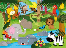 Los animales de la selva