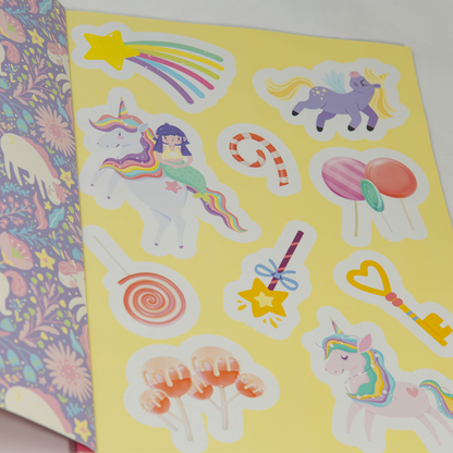 Unicornios pegatinas y actividades